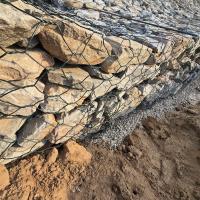 Fabrication à bas prix Maillage de panier en gabion tissé en PVC revêtu Gabions boîtes galvanisées Gabion hexagonal