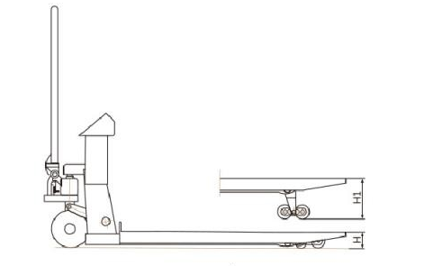 2000kg échelle de poids de Jack de palette de main de lisibilité de la capacité 1kg
