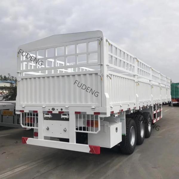 Steel Mechanical Suspension 60T 4 Axle Fence Trailer