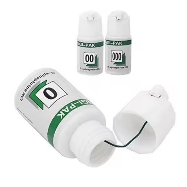 Línea dental desechable de goma fina 2m/botella 5 Tamaño Cordón dental de retracción gingival