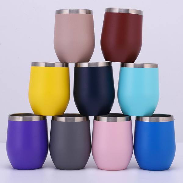 12oz 304 Stainless Steel Double Wall Thermos Mug U Shaped