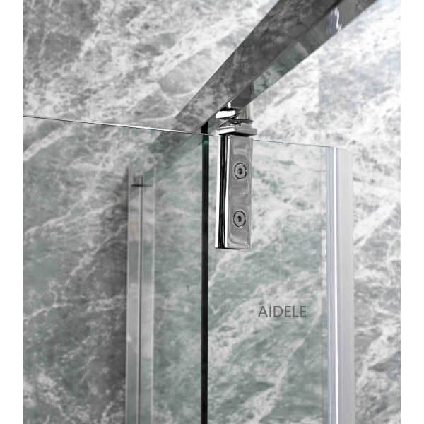 Tempered Glass Shower Enclosure Corner Installation Space Saving Design Suitable For Small Bathrooms Commercial Projects