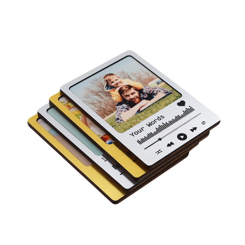 DIY Printable Sublimation Wooden Car Sun Visor Decoration With Blank Cardstock Custom Photo Clip Light-Blocking Board