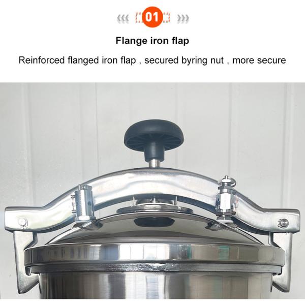 Портативное оборудование 18L стерилизатора автоклава пара вертикальное