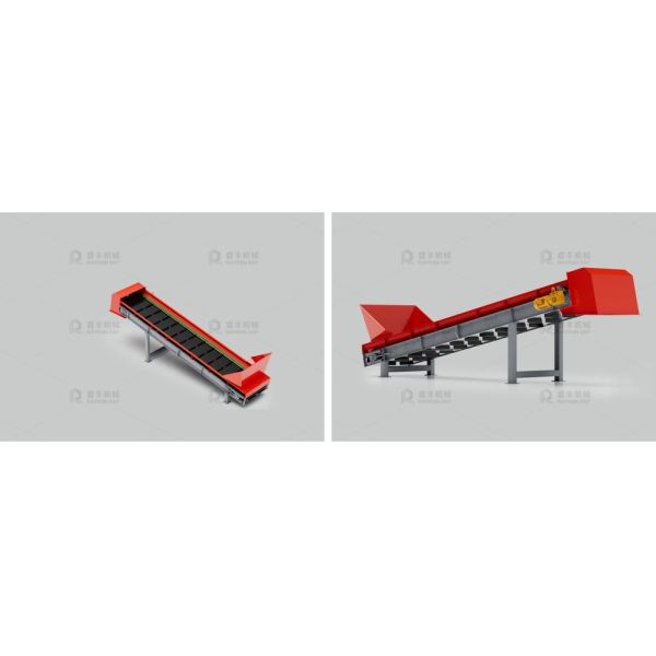 Plastic Rubber Belts Conveyor 1.1kw 380V/50Hz Customized Abrasion Resistance