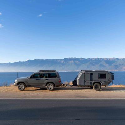 Lightweight Hard Floor Camper Trailer NJSTAR EXPLORER Solar Power Camper Trailer