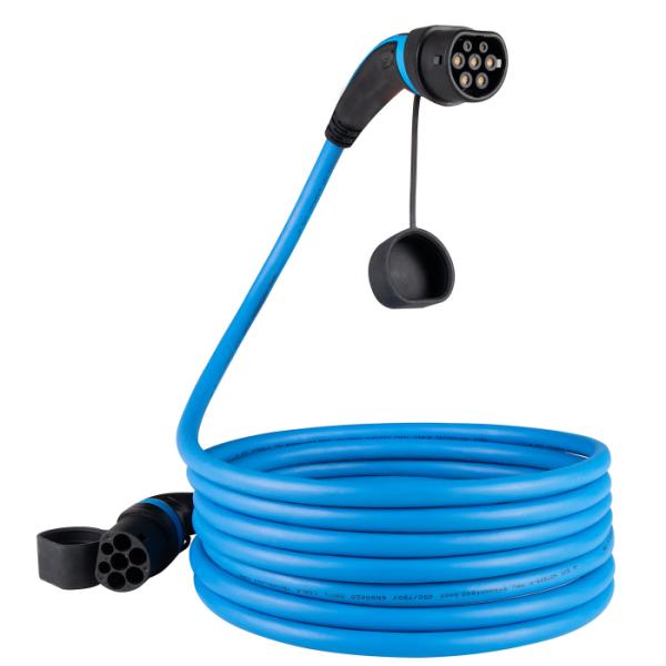 32A 480V 22kW Type 2 To Type 2 EV Charging Cable IP55 protection Grade