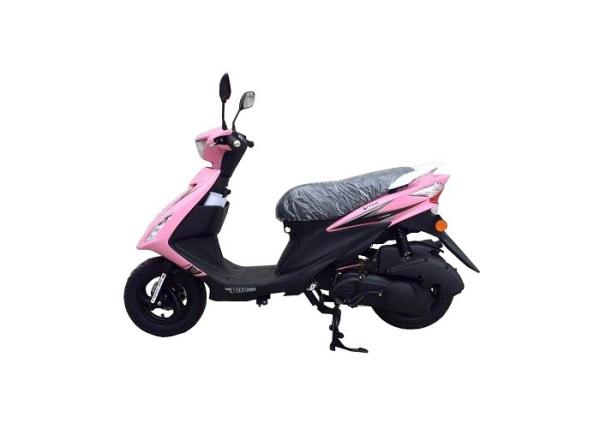 4 Stroke Gas Motor Scooter , Moped Motor Scooter Iron Muffler Hydraulic Shock