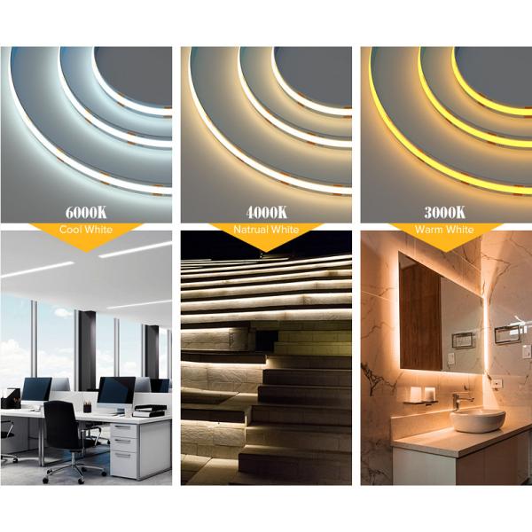 Cool White 6000K 320 Chips FCOB LED Strip 10W CRI90 5M 24V