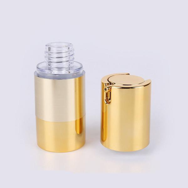 Tela do ouro que imprime 1.5oz o frasco mal ventilado cosmético do creme da bomba do plástico 50ml