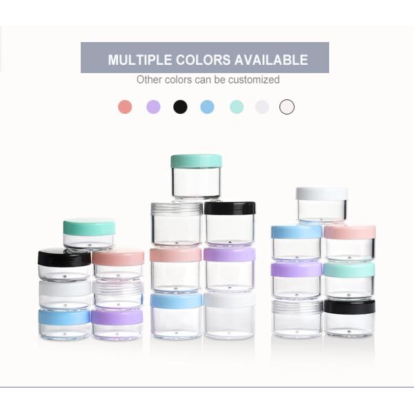 PP Lid Mini Face Cream Jar Plastic Cosmetic Jars 10g 15g 20g