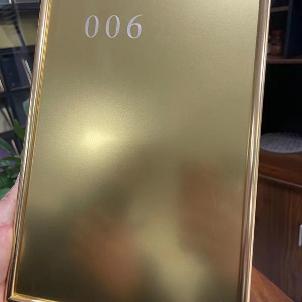 1219x2438 Шампанский цвет Нержавеющая сталь SUS304 201 Шампанское золото