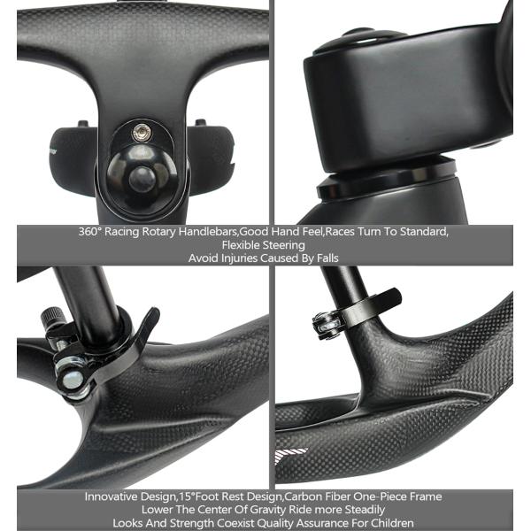 Велосипед баланса нажима волокна углерода технологии EPS полный на дети 2-6 лет