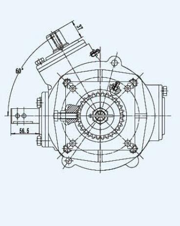 Conveyor Mill Machine Industrial Worm Gearbox Reducer