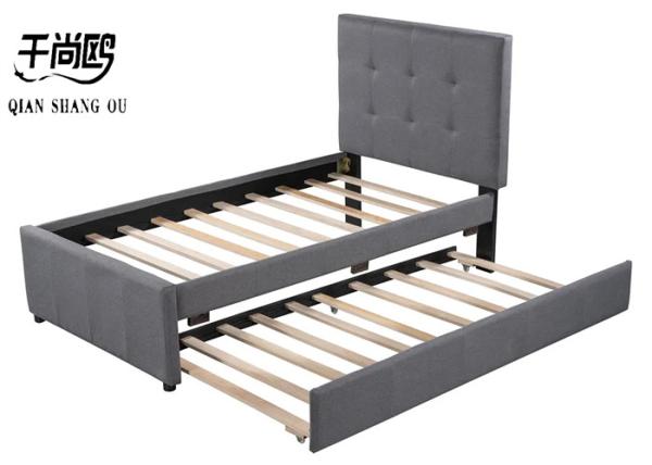140*200cm Sliding Double Bed , customized Simple Platform Bed