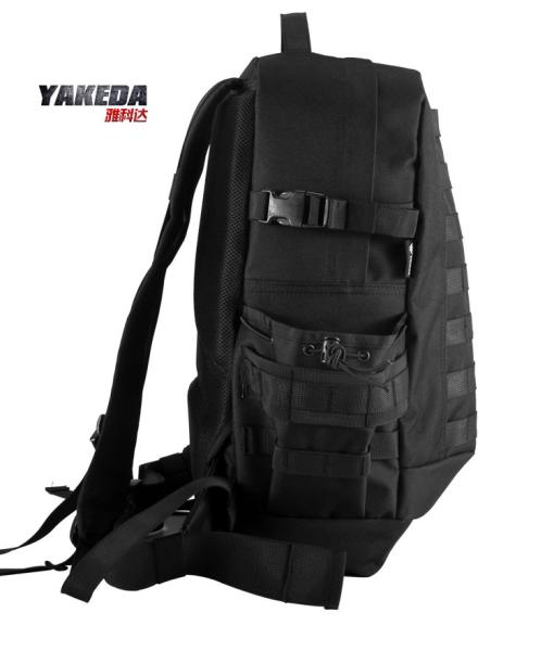 Black Outdoor Tactical Day Pack Backpack , Lightweight Travel Daypack