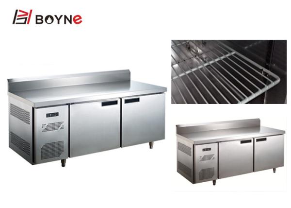 0.4L Industrial Catering Fridge Stiainless Steel Under Counter With Backsplash