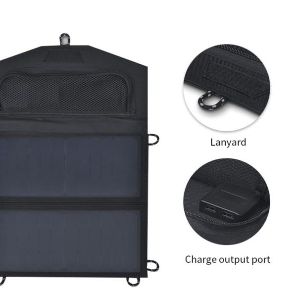 EU Warehouse A2 14W 6V Solar Energy System USB Low Power 3 Sockets Folding Portable Solar Panel For Camping