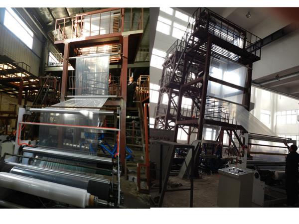 2000mm Single Layer Plastic Film Blowing Machine With Double Winder