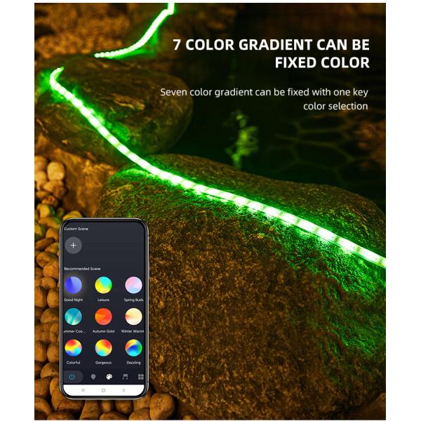 SMD 5050 привело солнечную приведенную в действие музыку спички света RGB Dimmable светов прокладки на открытом воздухе