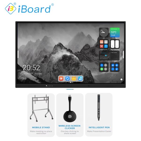 IBoard New Products 4K Android Touch Screen Interactive Whiteboard Smart Board for Teaching Interactive Boards