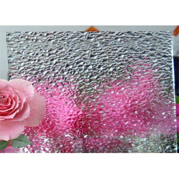 Smooth / Flat Decorative Patterned Glass Bronze Nashiji Glass With Good Vision