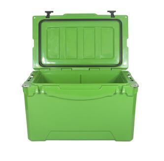 Plastic 50 QT Rotomolded Cooler Box LLDPE Wall PU Formed Insulation