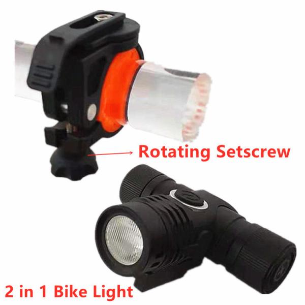 Outdoor Front Bike Light With Mount By Magnetic USB Charger For Night Riding