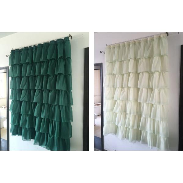 Double Deck Pretty Shower Curtains , Thicken Waterproof Elegant Shower Curtains
