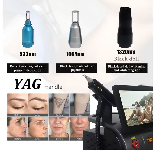 Commercial 2 In 1 Diode Laser Machine , ND YAG Aesthetic Laser Machine For Beauty Clinics