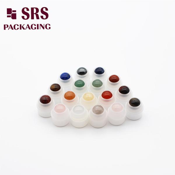 SRS empty cosmetic 15ml colored roller ball with holder for roll on bottle