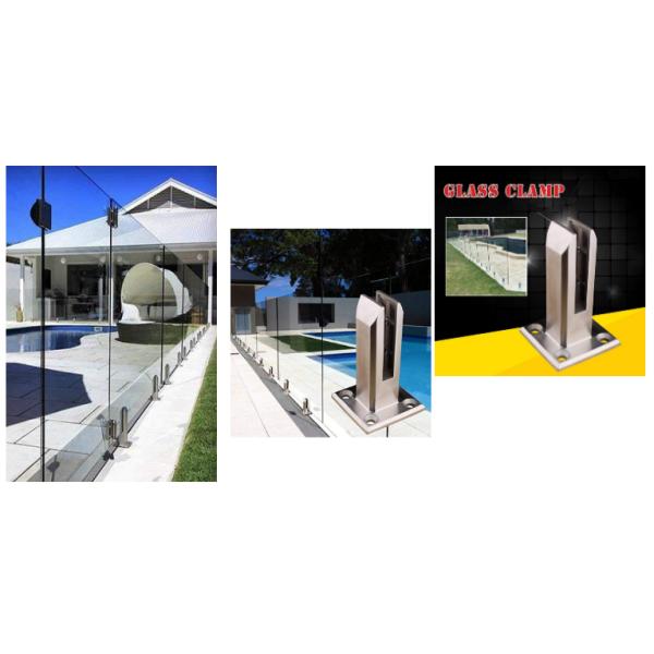 12.5um Stainless Steel Investment Casting CT4 Glass Shelf Clamp