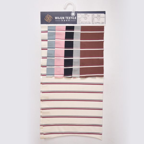 Smooth Comfortable High-Quality And Moisture-Wicking And Breathable Striped Knit Fabric For Polo Shirt