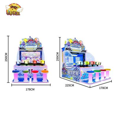 Amusement Four Person Water Shooting Arcade Game Machine 220V Coin Operated