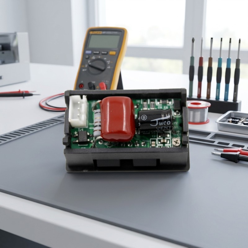 0.56-Inch LED Digital Voltmeter Two-Wire DC4.5V-30.0V Range Reverse Connection Protection IP65 Rated Accuracy Class 2.5
