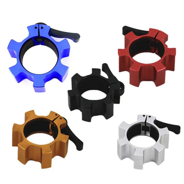 Customizable TPE Barbell Collars for Bodybuilding Fitness Non Slip ABS Nylon