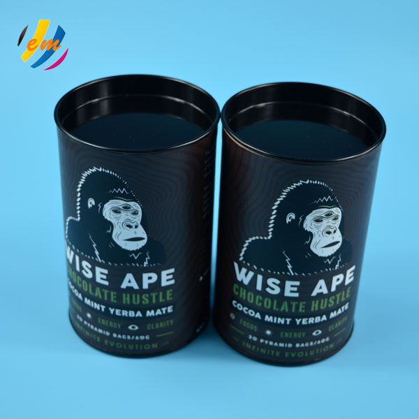 Airtight Whisky Cardboard Canister Packaging With Metal Plug