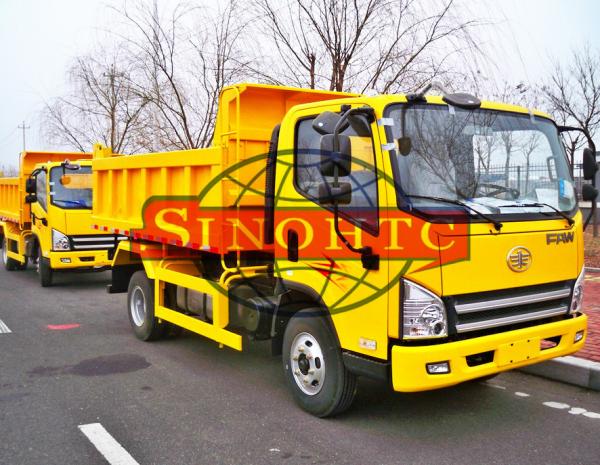 120hp / 130hp Light Duty Dump Trucks 3 - 5 Tons Load LHD / RHD Steering