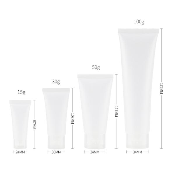 Garrafas transparentes do curso do aperto 2oz com Flip Cap