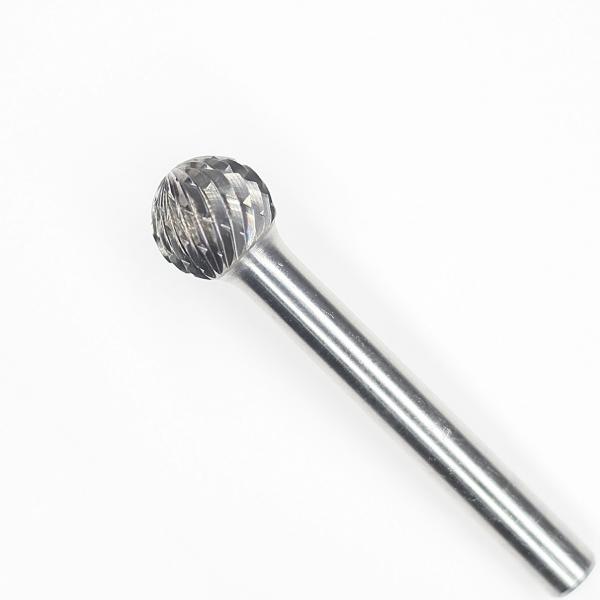 SD-6 5/8 X 9/16 Double Cut Carbide Ball Burr For Die Grinder 2-1/3 Inch Overall Length