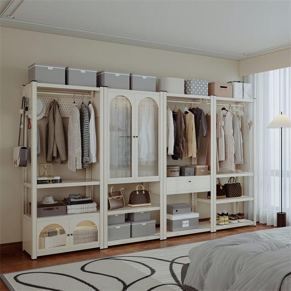 Metal Storage Locker Cabinet Designed for Space Utilization with Adjustable Shelves Strong Frame and Lock Mechanism