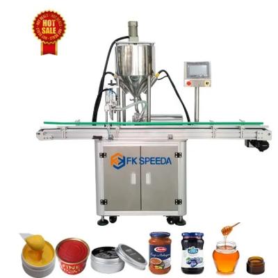 FK-GJS-1 Conjunto completo Completo líquido garrafa pequena de água plástico suco garrafa máquina de enchimento para mel