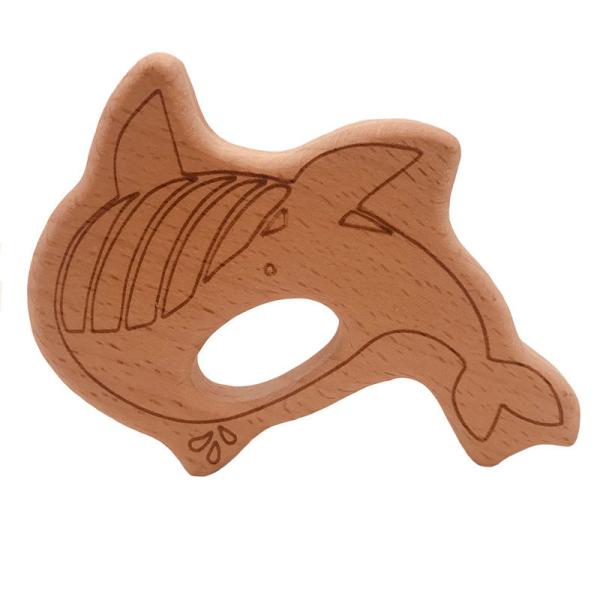 Baby Wooden Teethers Food Grade Animal Tortoise Koala Whale Turtle Shape