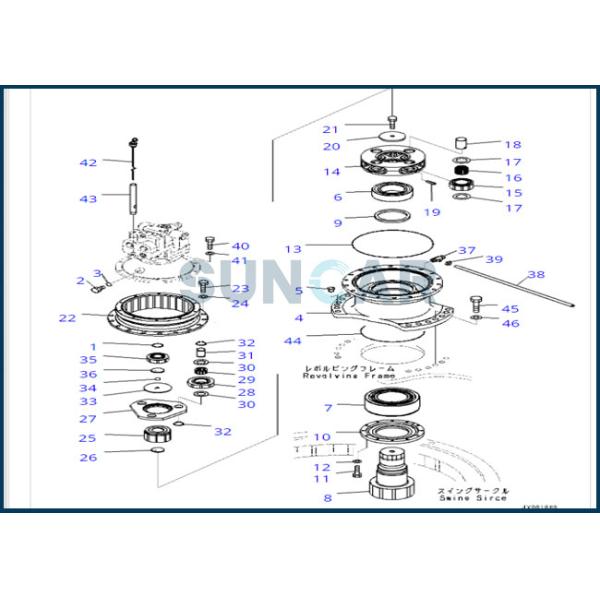 207-26-61210 2072661210 Oil Seal Shaft Seal For KOMATSU Motor PC350-8