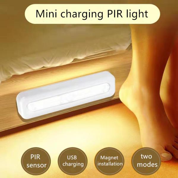 1-3M Sensing Distance 8 LED PIR Motion Sensor Mini Cabinet Light for Indoor Night Lighting