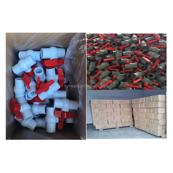 PVC Control Ball Valves for Agricultural ASTM/DIN/ASNZ/JIS Standard Socket Connection