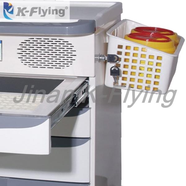 ABS Lithium Battery Medical Trolley Cart Hospital Patient Care Wireless Nursing Trolley