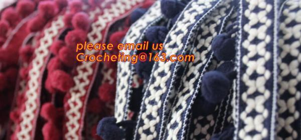Polyester Yarn Tassel Fringe Trim for Curtain/Pillow Trimming of Home Textile