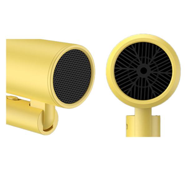 800W Travel Size Hair Dryer With Strong Wind  And High Speed Motor Yellow