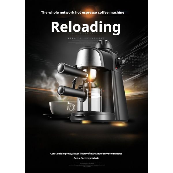 Home Mini Coffee Machine Small Espresso Machine 800W 5 Bar Pressure 240ml Capacity